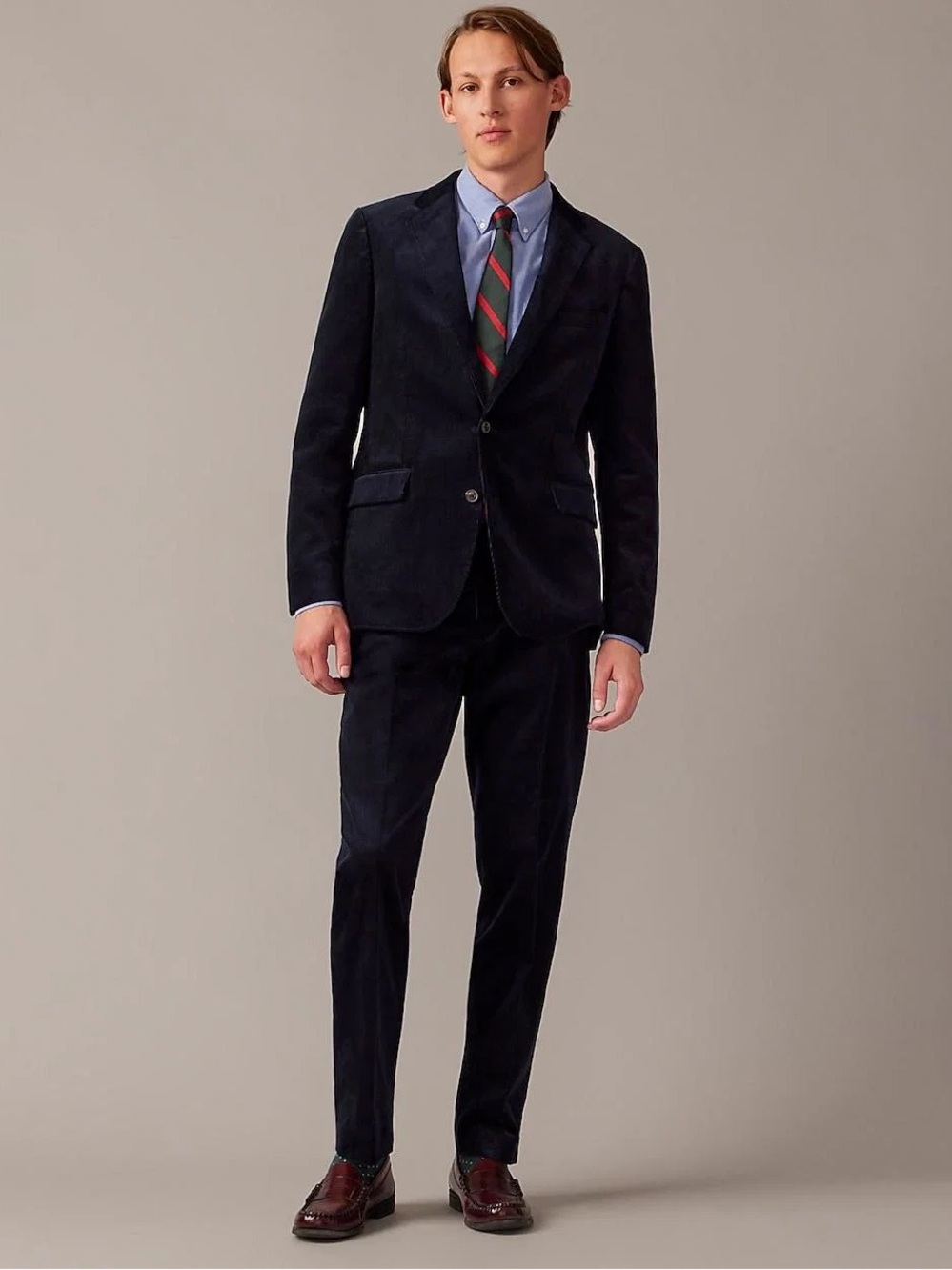 J.Crew Ludlow Slim-fit Suit Jacket in Italian Corduroy in Navy Size 36S